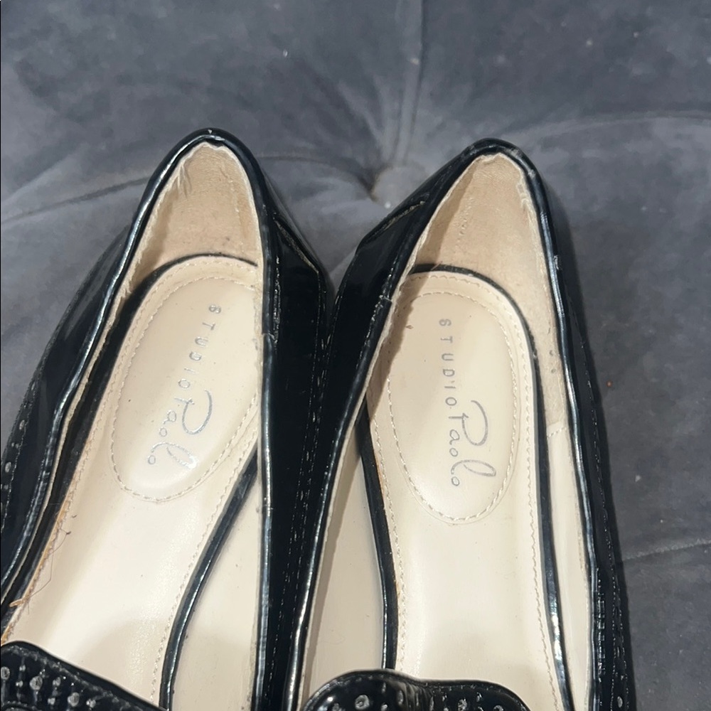 Elegant Black Women's Loafers - Picture 4 of 7